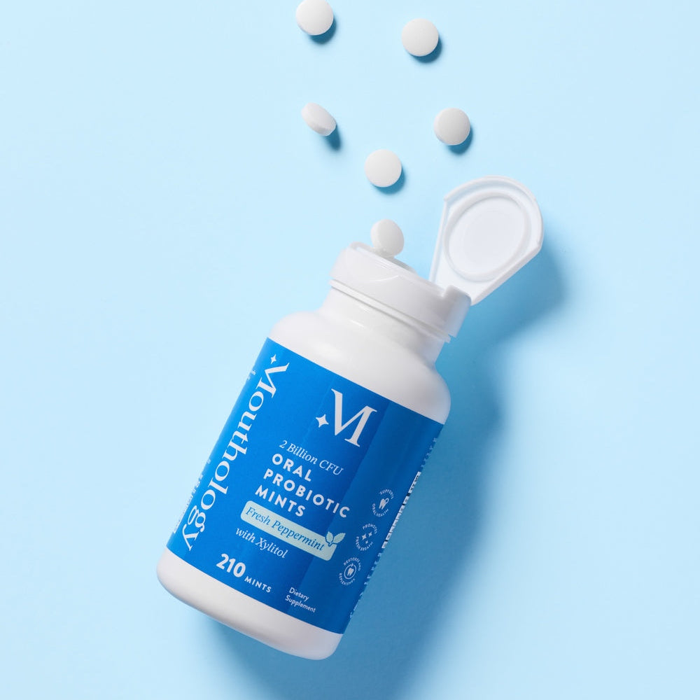 トクコプルミエヴォル　BRITISH 　強撚スムース　ＰＯ Mint Mouthology Oral Probiotic Mints with Xylitol | Breath Mints