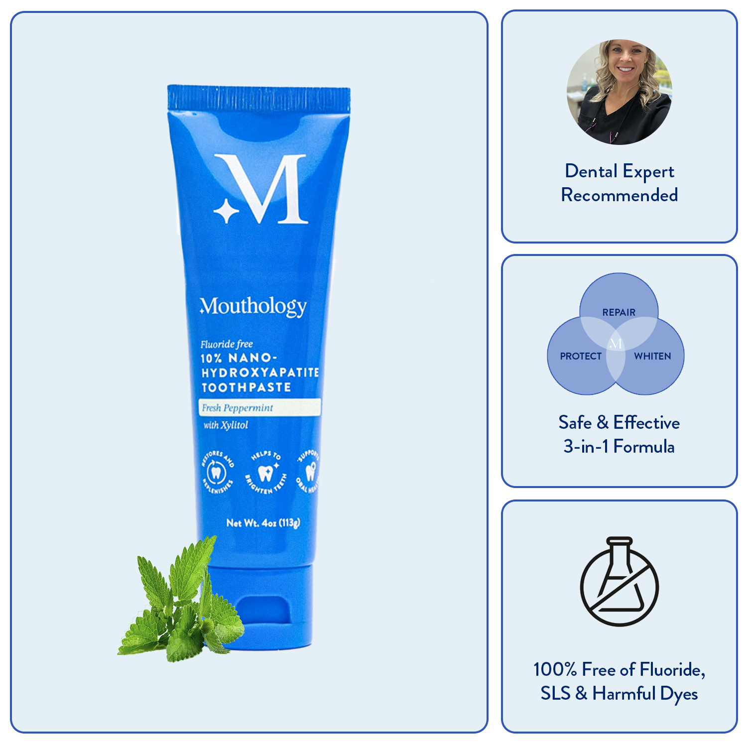 Mouthology Toothpaste (3 pack)