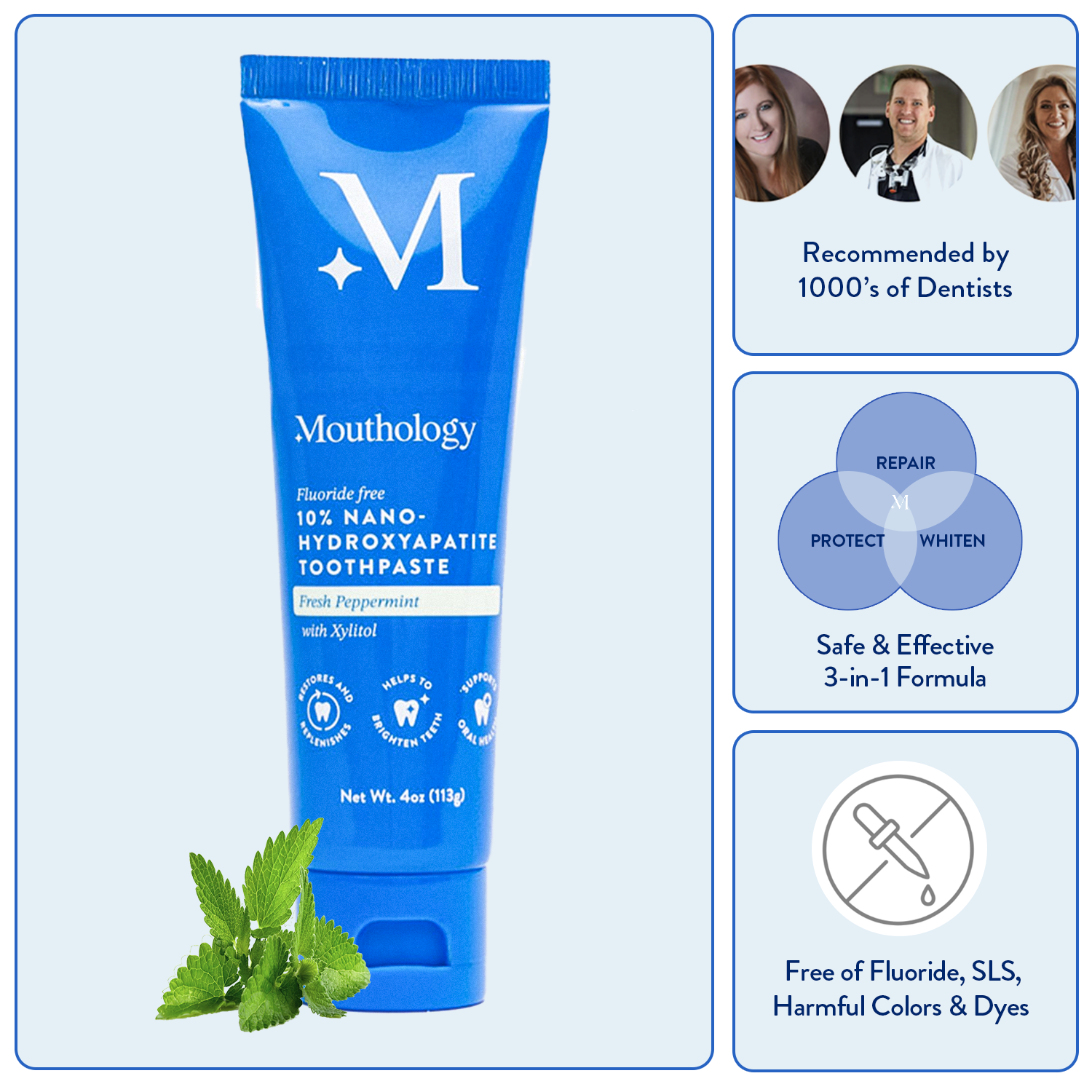 Mouthology Toothpaste (3 pack)