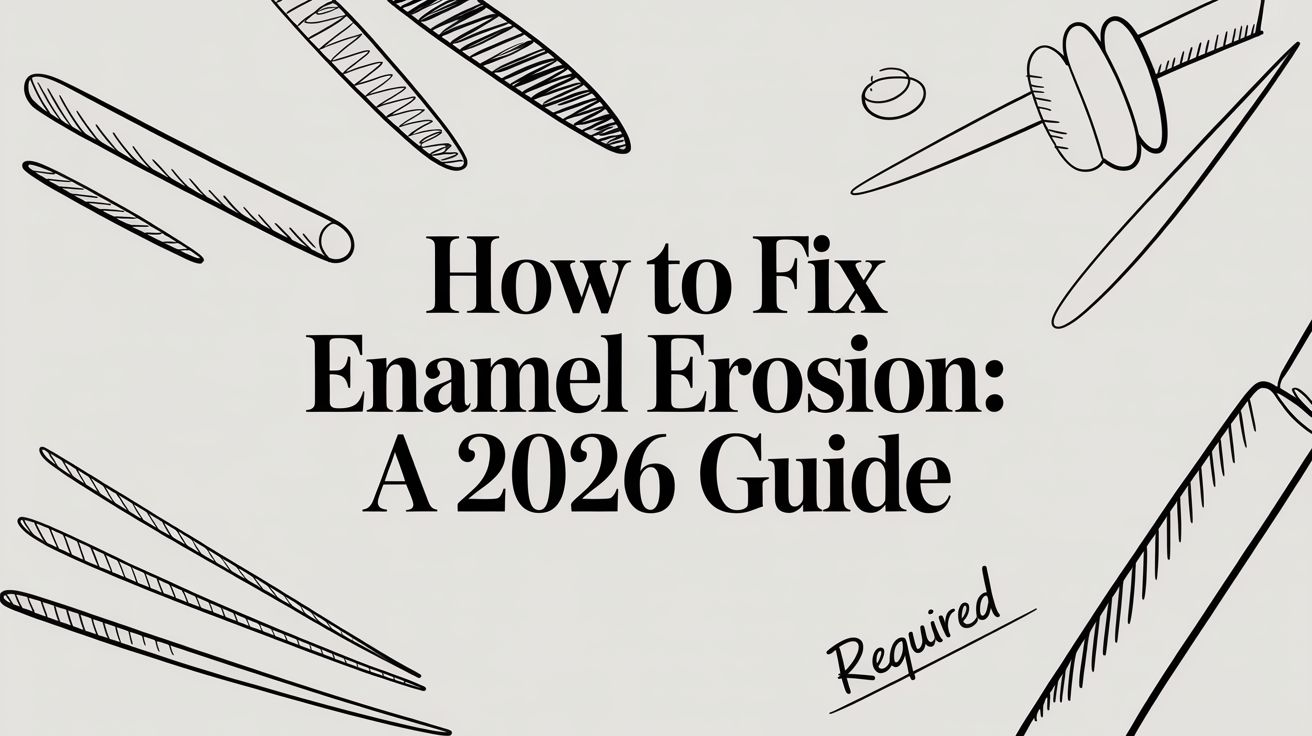 How to Fix Enamel Erosion: A 2026 Guide