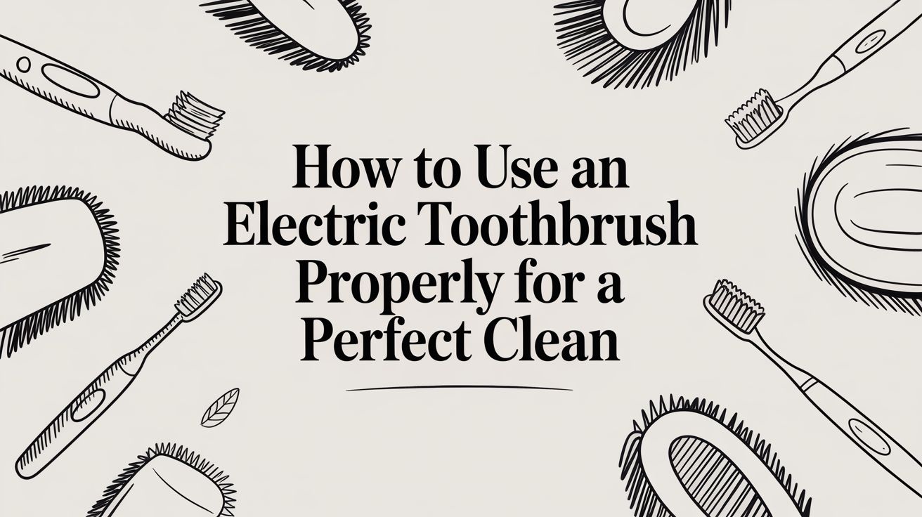 How to Use an Electric Toothbrush Properly for a Dazzling Clean