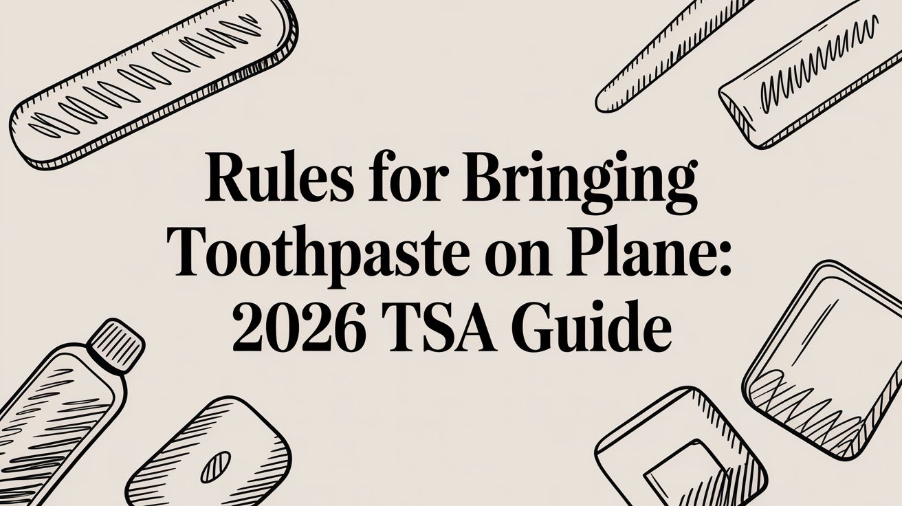 Rules for Bringing Toothpaste on Plane: 2026 TSA Guide