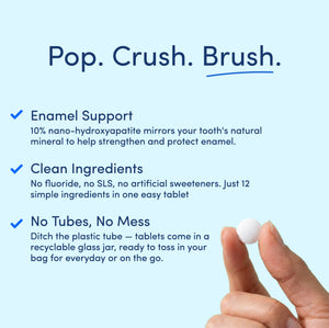 10% Nano-Hydroxyapatite Toothpaste Tablets