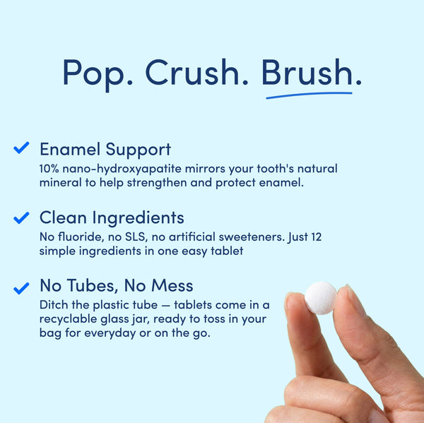 10% Nano-Hydroxyapatite Toothpaste Tablets