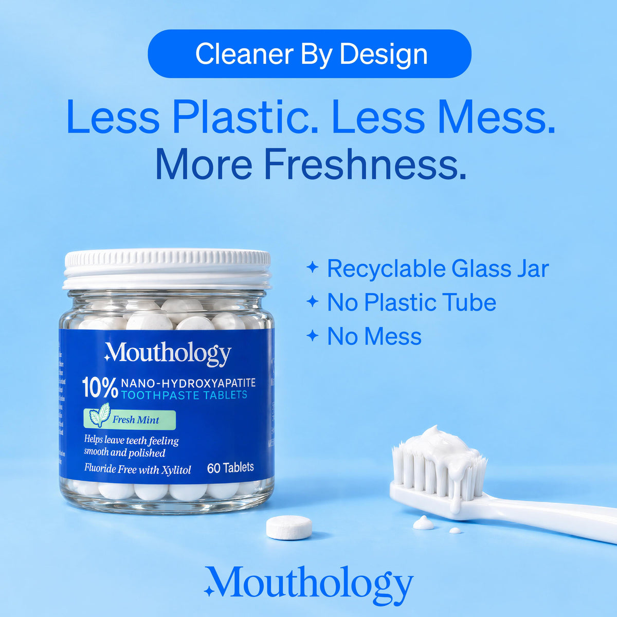 10% Nano-Hydroxyapatite Toothpaste Tablets