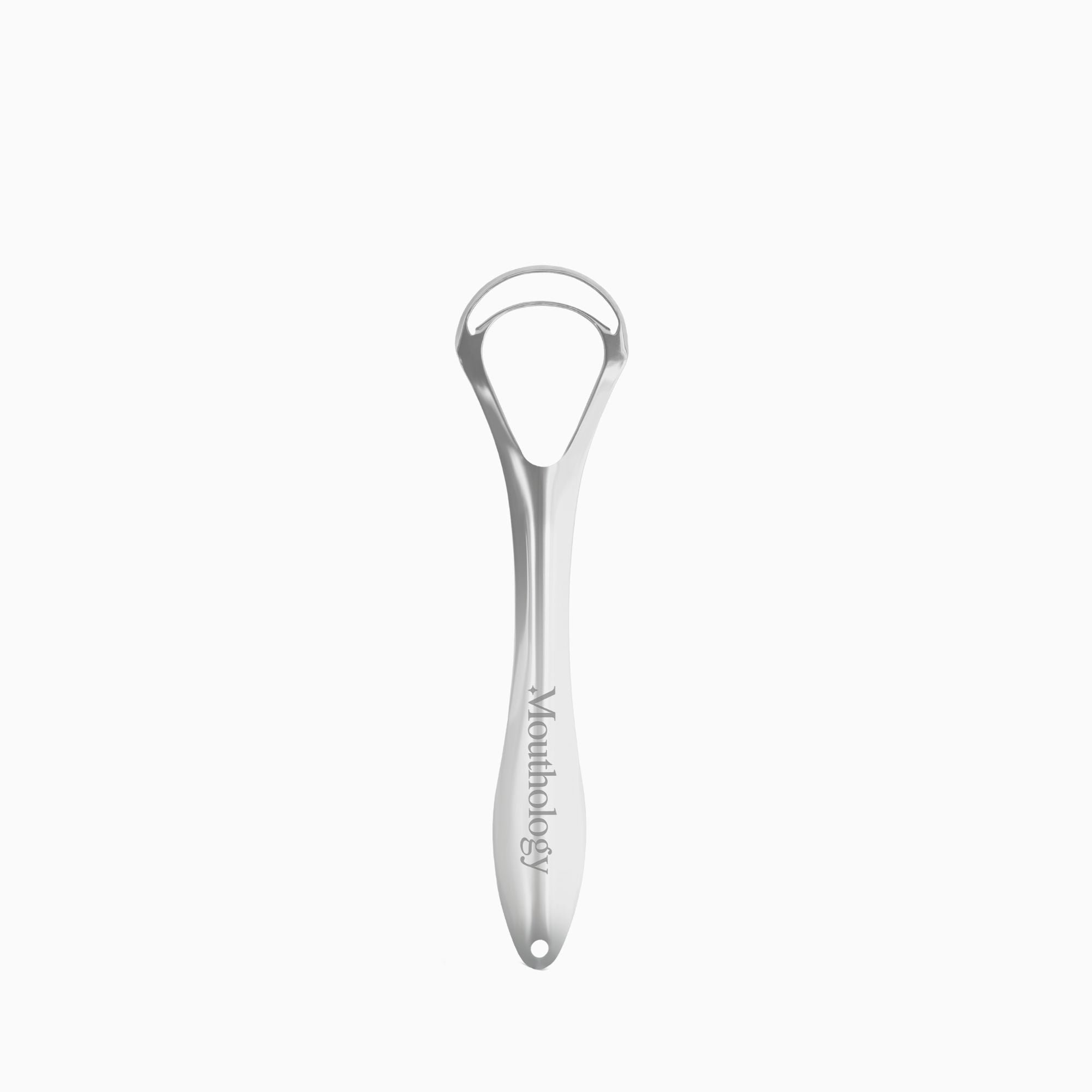 Single Handle Tongue Scraper | Stainless Steel | Mouthology