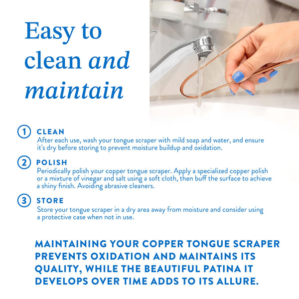Copper Tongue Scraper