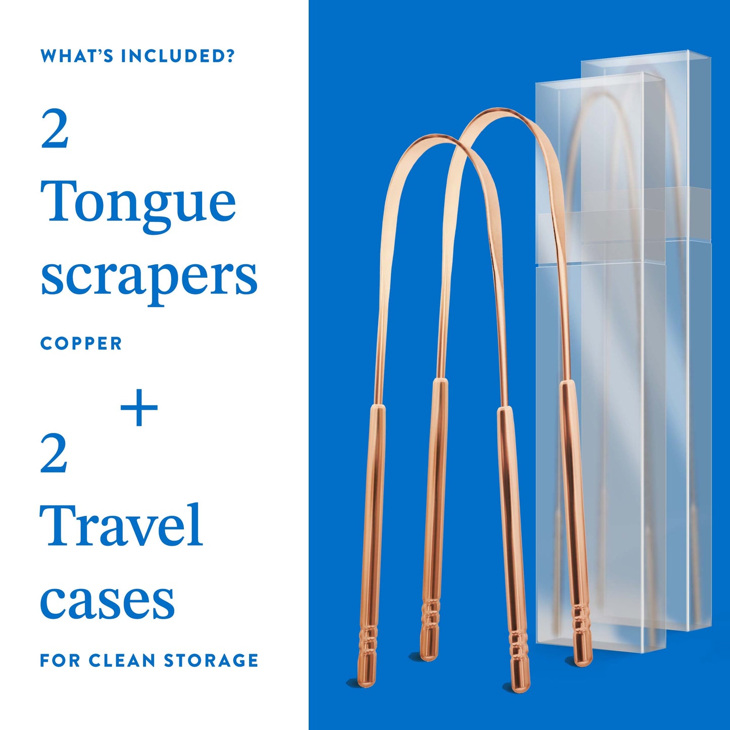 Copper Tongue Scraper 2-Pack