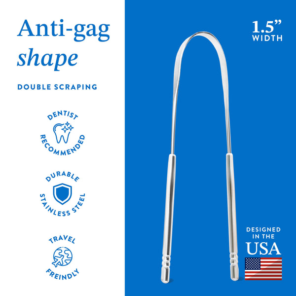 Double Handle Tongue Scraper 3-Pack