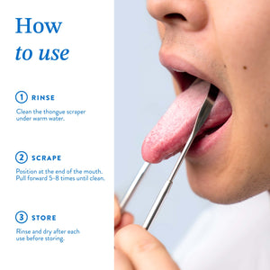 Double Handle Tongue Scraper