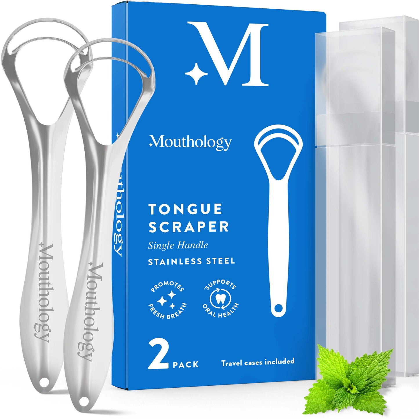 Single Handle Tongue Scraper 2-Pack (Wholesale)