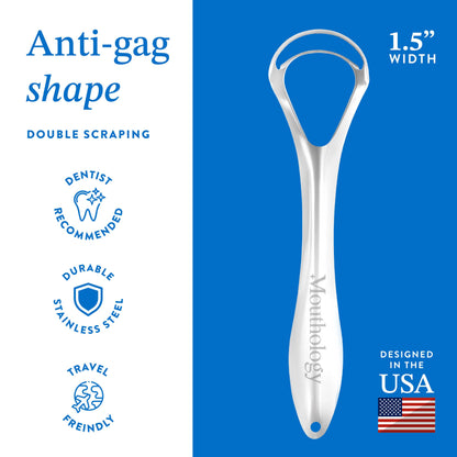 Single Handle Tongue Scraper 2-Pack