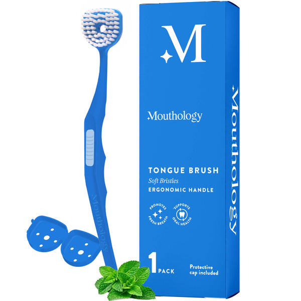 Mouthology Tongue Brush 1pk Dark Blue (WS)